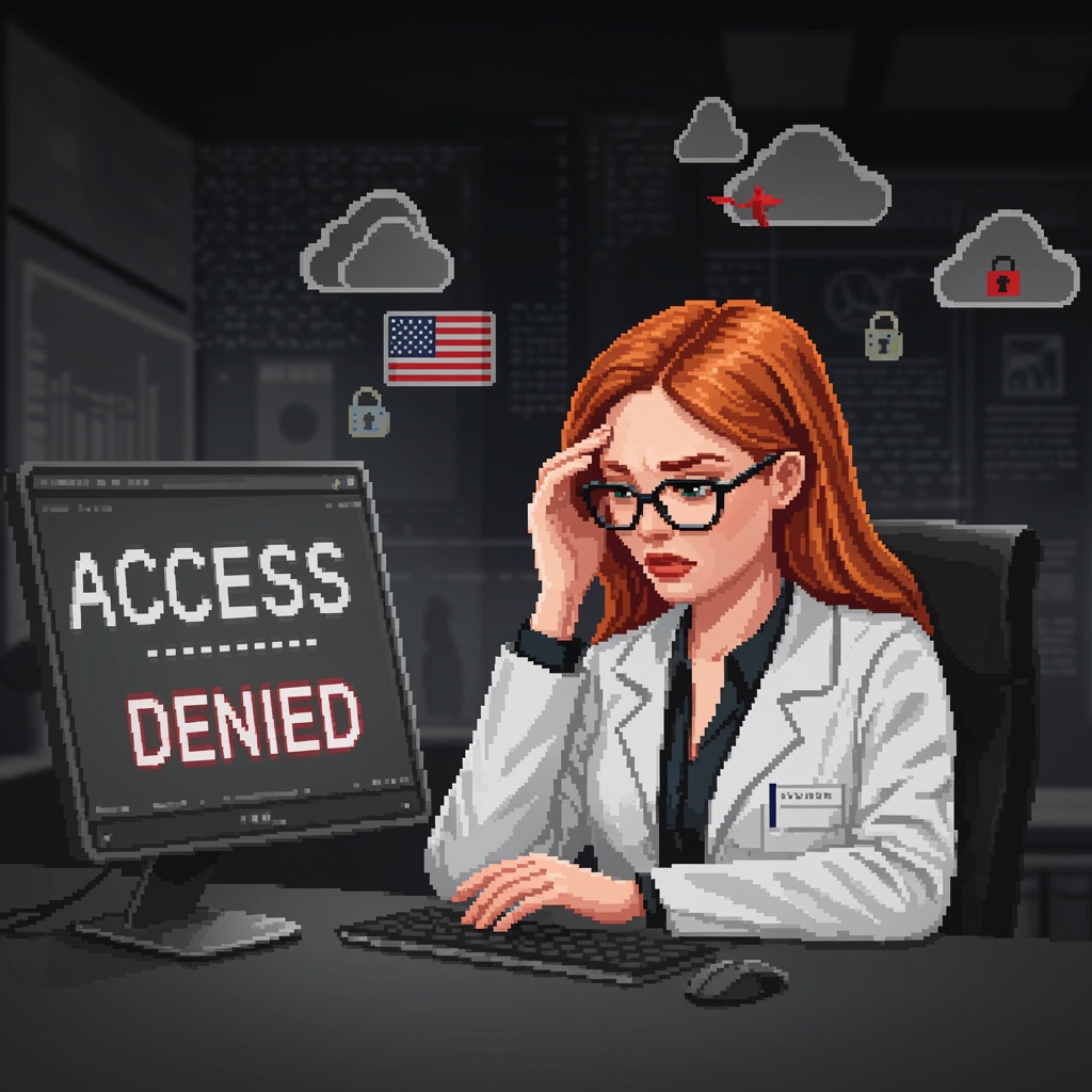 Geen toegang tot data die opgeslagen is in de cloud in Amerika